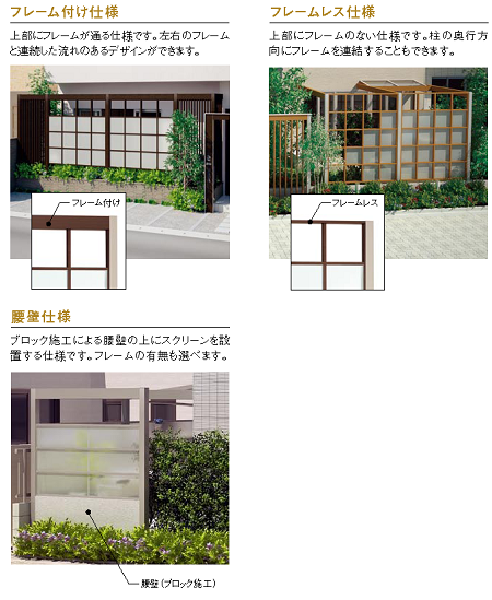 目隠しフェンスの画像