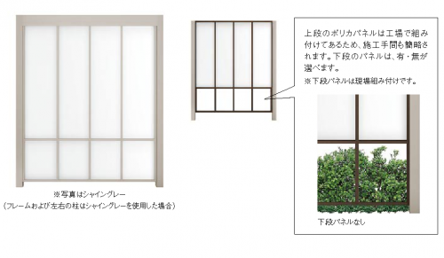 目隠しフェンスの画像